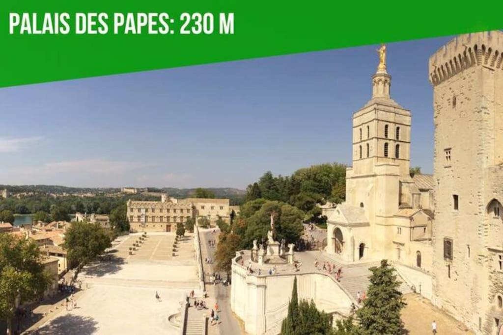 אביניון Aux Marches Du Palais - Ac Clim - Spacieux - Terrasse - Wifi מראה חיצוני תמונה