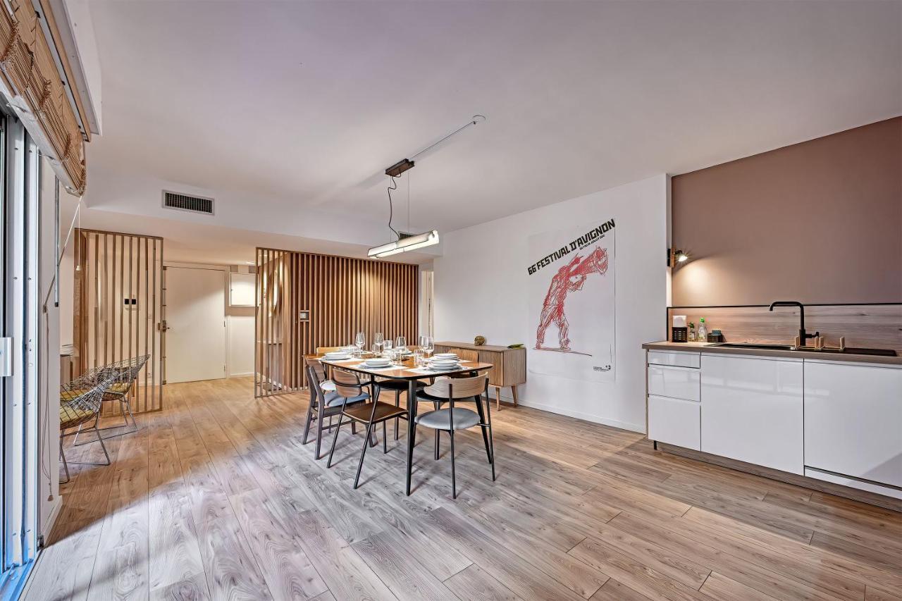 אביניון Aux Marches Du Palais - Ac Clim - Spacieux - Terrasse - Wifi מראה חיצוני תמונה
